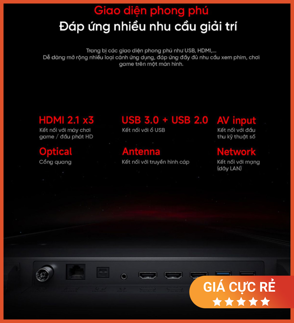 Tivi Redmi X65 Inch 2025 4K/144Hz – 2Gb 64Gb