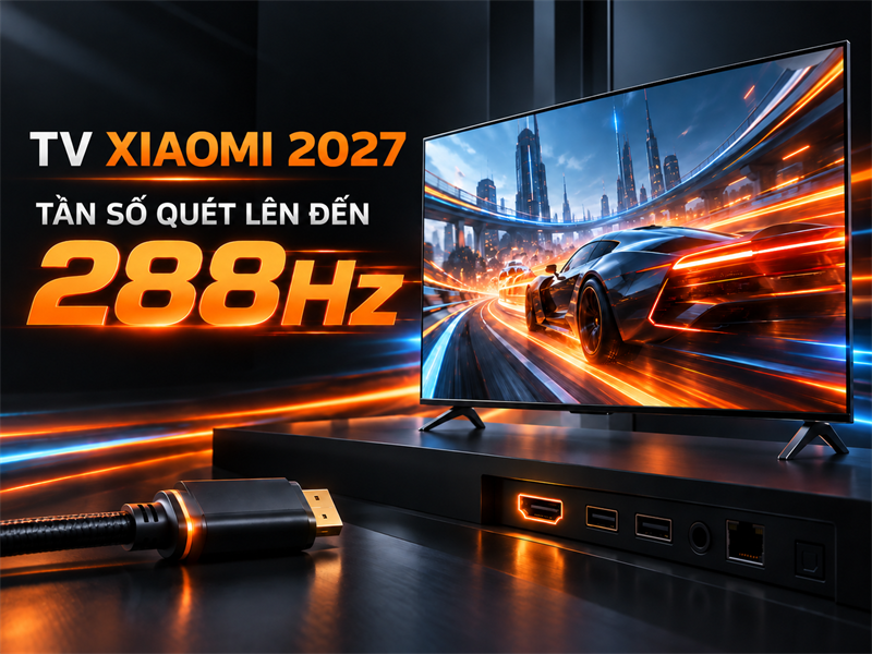 Loạt Tivi Xiaomi 2027 mới hỗ trợ tần số quét đến 288Hz
