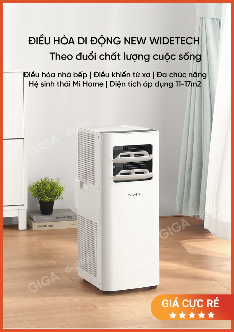 Quạt Điều Hòa Di Động New Widetech KY-26EAW2