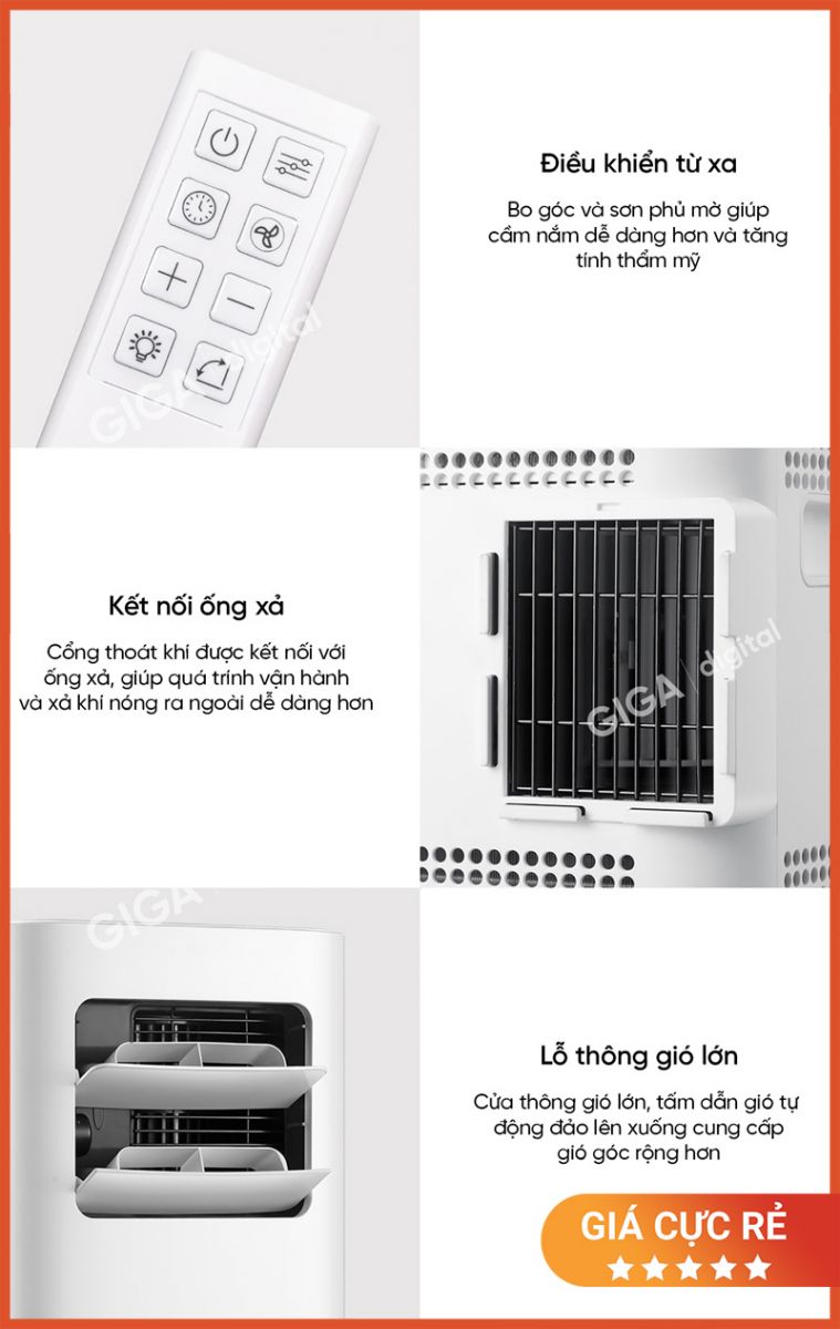 Quạt Điều Hòa Di Động New Widetech KY-26EAW2