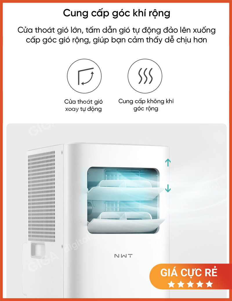 Quạt Điều Hòa Di Động New Widetech KY-26EAW2
