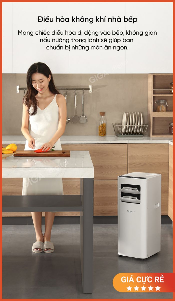 Quạt Điều Hòa Di Động New Widetech KY-26EAW2