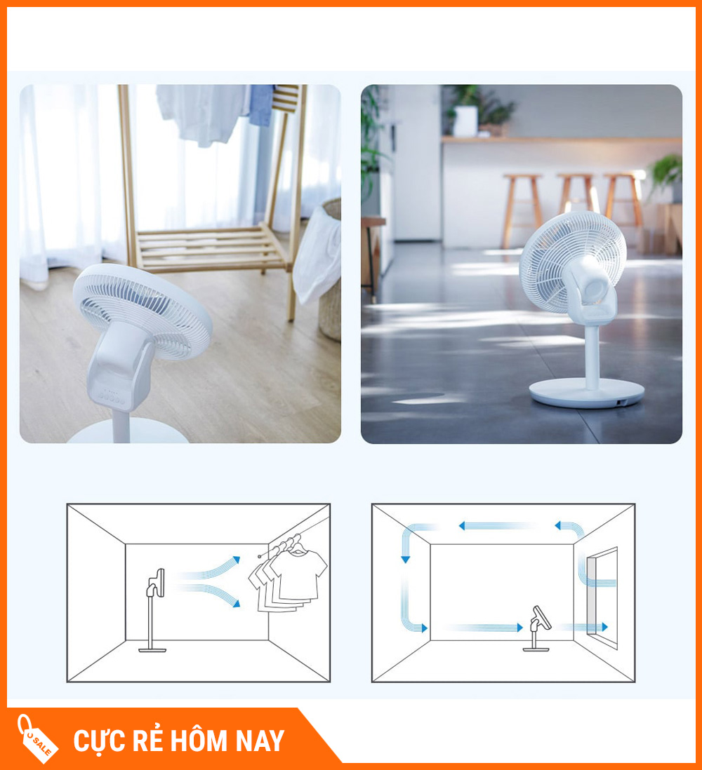 Quạt Tích Điện Đối Lưu Xiaomi Lifeite Pro – Bản Quốc Tế